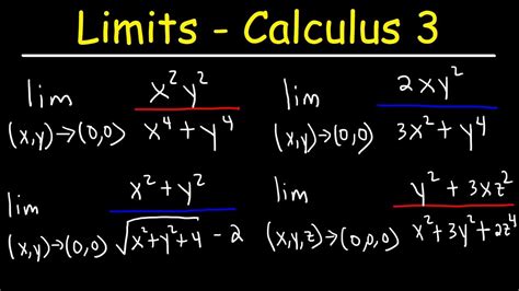 limit of multivariable function calculator